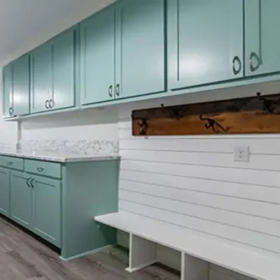 Mint Green Mudroom